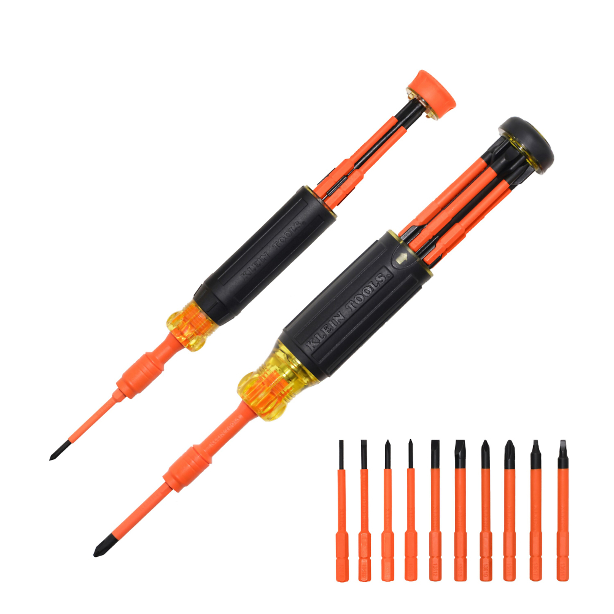 10-in-2 Insulated Auto-Lock Screwdriver Set, Klein Tools Model# 32310INS